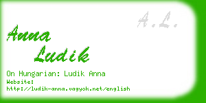 anna ludik business card